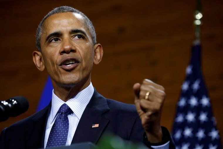 Image: U.S. President Obama delivers a speech during his visit to Hanover