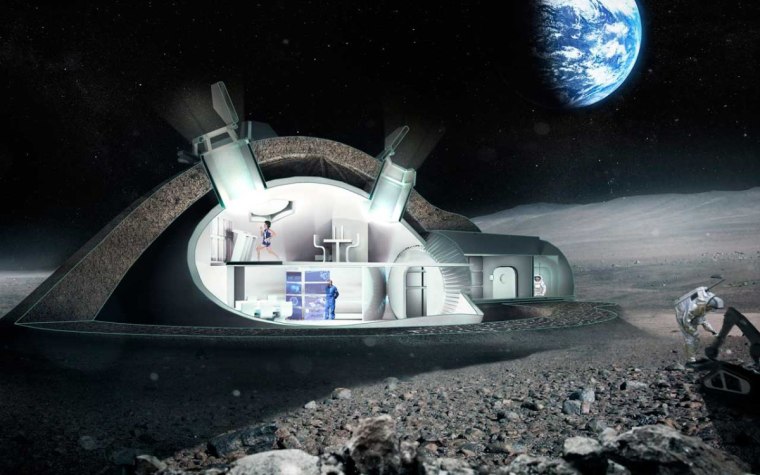 Image: European Space Agency is exploring a moon village