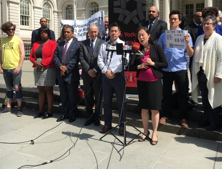 Grace Shim, executive director of the MinKwon Center for Community Action, calls for reform of the New York City Board of Elections in the wake of reported voter irregularities in last week's presidential primaries and state special elections.