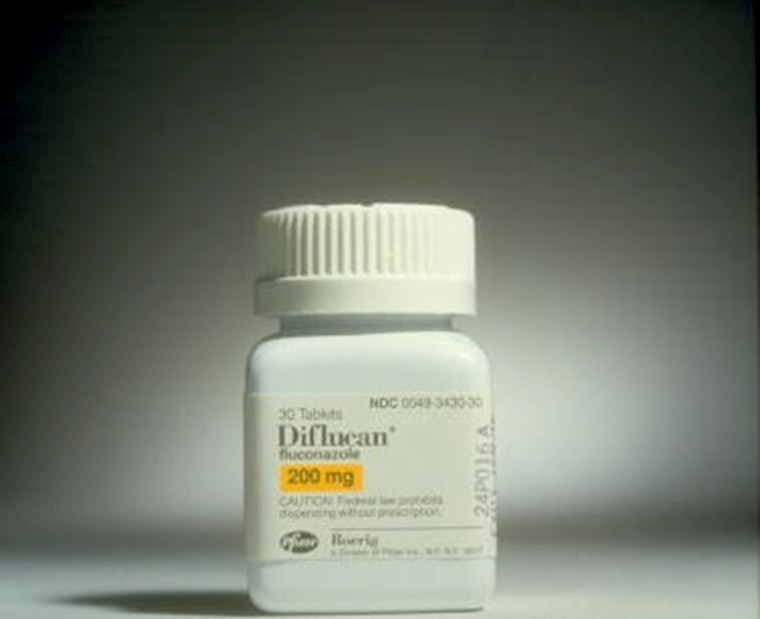 Bottle of Pfizer's Diflucan fluconazole