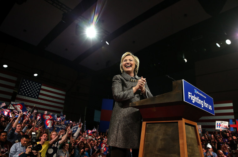 Image: Hillary Clinton Holds Pennsylvania Primary Night Event In Philadelphia