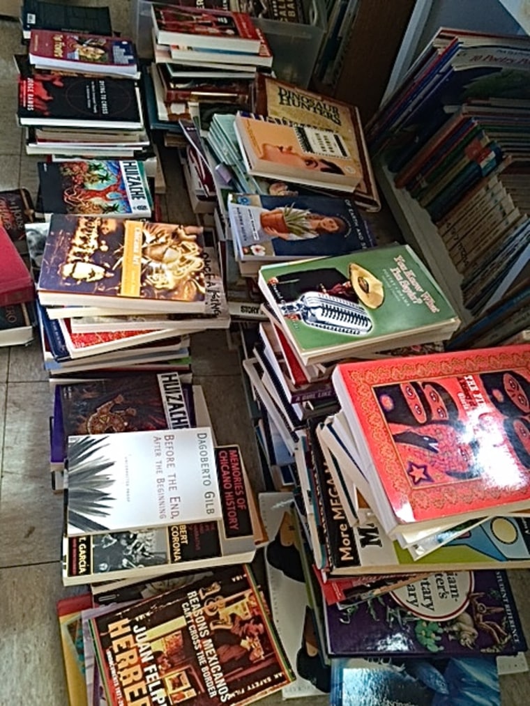 File photo of a book display from Nuestra Palabra.