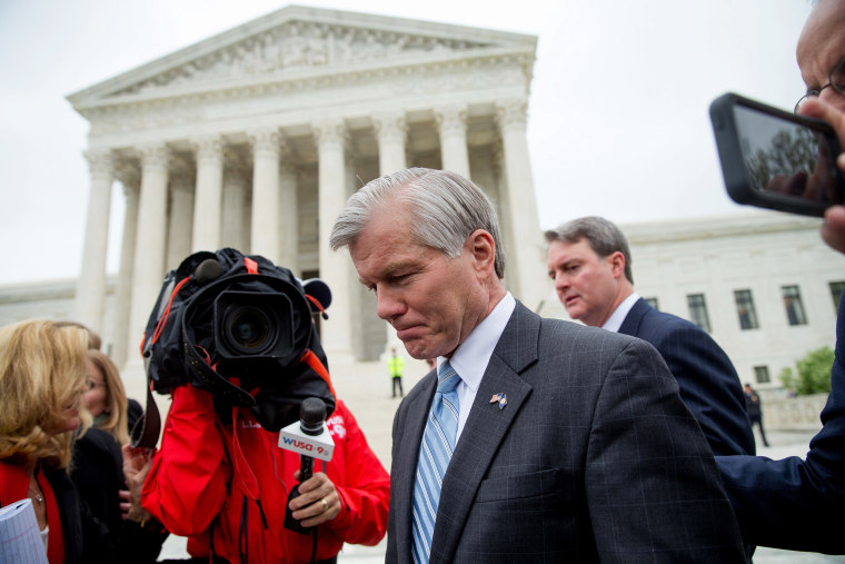 Image: Bob McDonnell leaves the Supreme Court