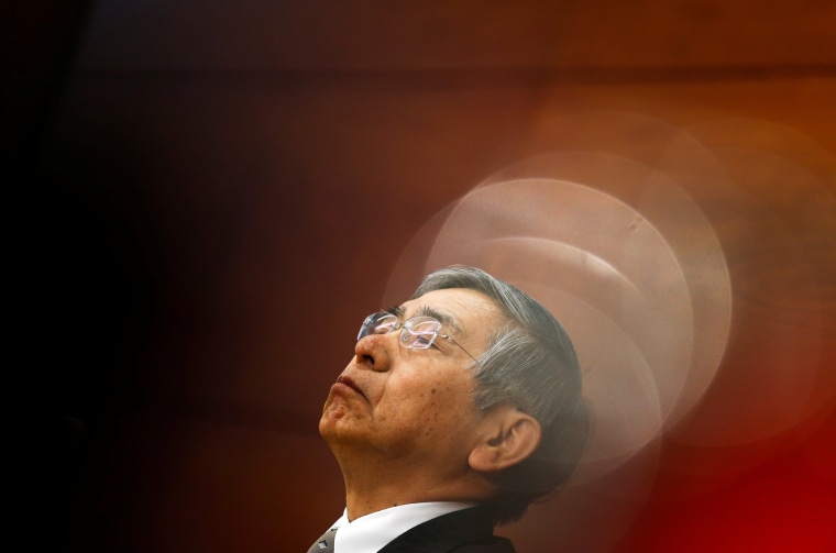 Image: Bank of Japan Governor Haruhiko Kuroda attends a news conference in Tokyo