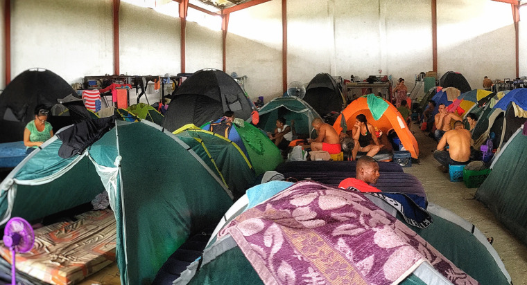 Thousands of undocumented Cuban migrants are stranded in Paso Canoas, Panama, amid fears that the United States' immigration policy could change.