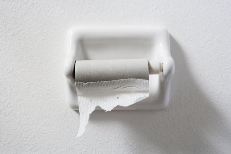 empty toilet paper roll