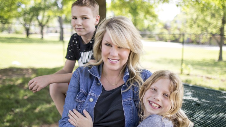 Nichole Nordeman with her kids