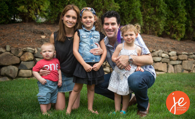 Jessica Glatt with her husband, Brian, and children Harli, Skylar, and Carter, a few years ago.