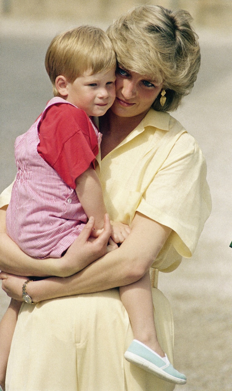 Princess Diana with Prince Harry