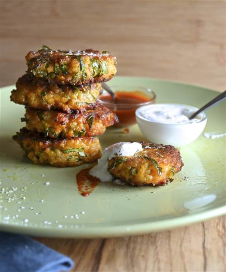 Thanksgiving side recipes: Sweet potato, kale and quinoa fritters