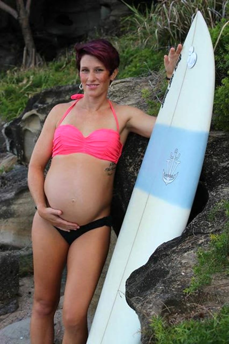 Surfer mom