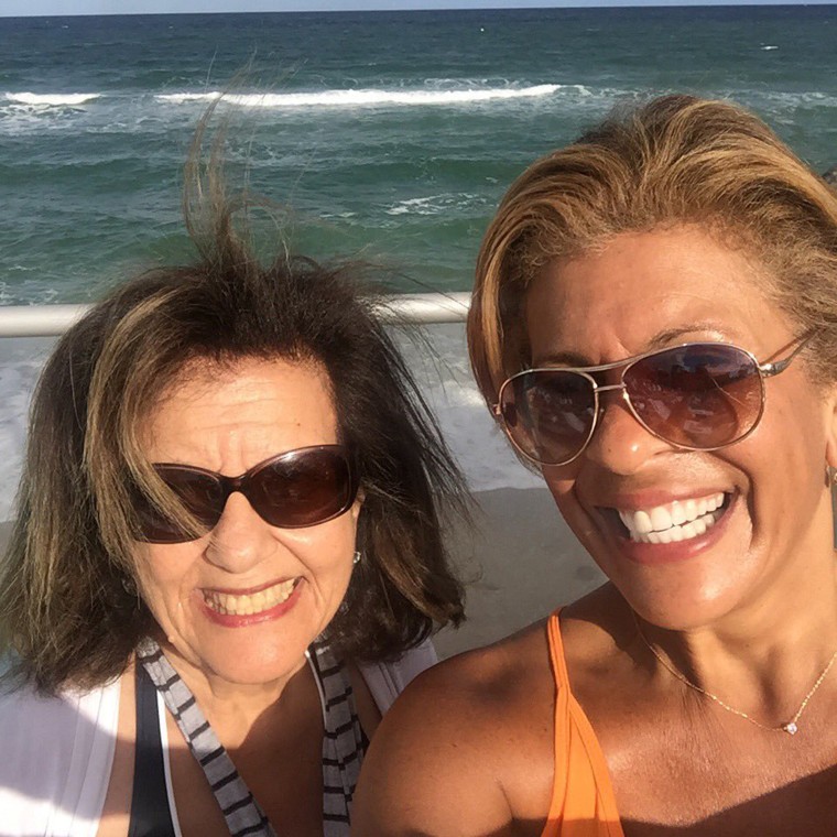 Hoda with her mom