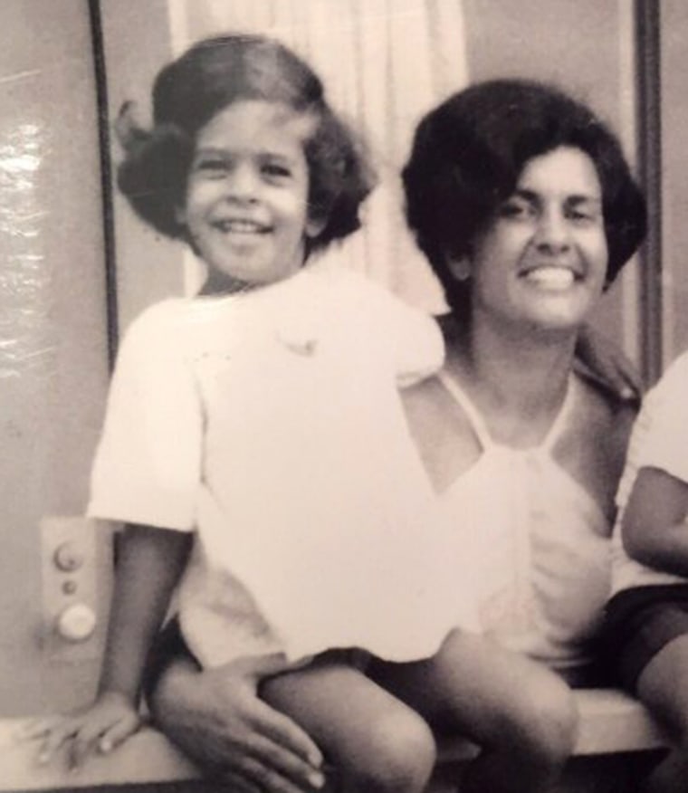 Hoda with her mom