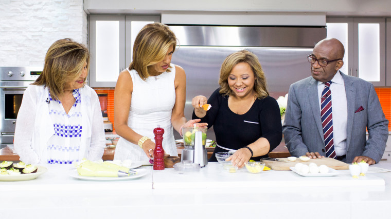 Al Roker and Hoda Kotb cook up family-favorite recipes like avocado deviled eggs and 5-ingredient pesto chicken