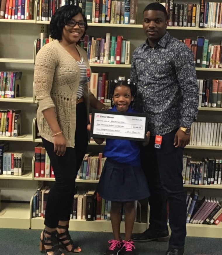 Anaya Ellick  penmanship award