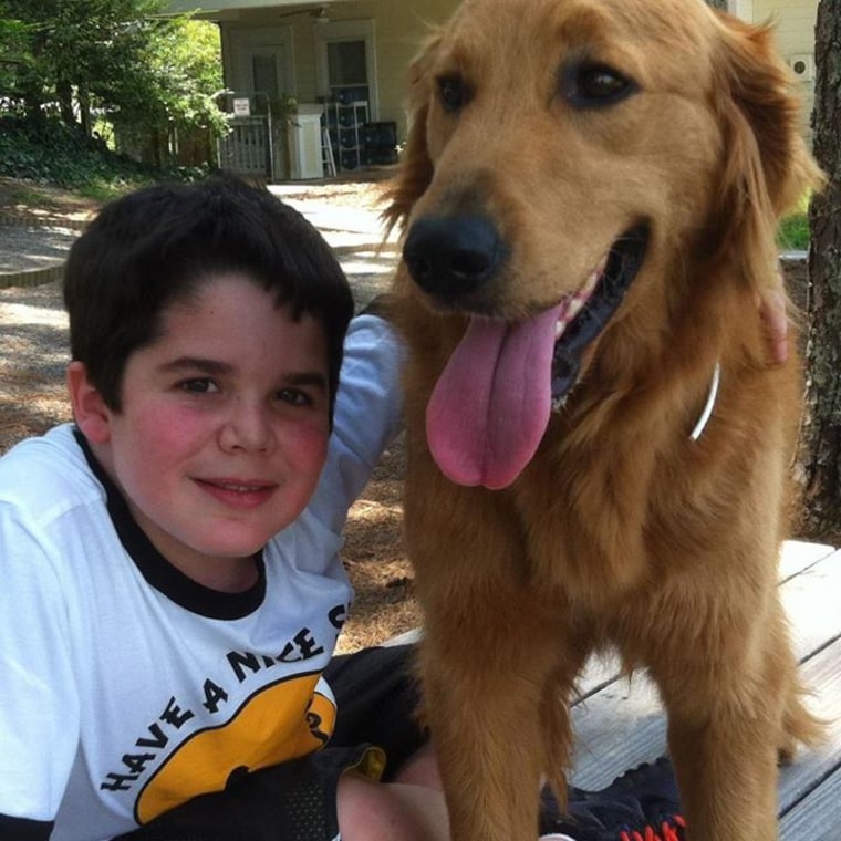 Seph Ware with his service dog Presley