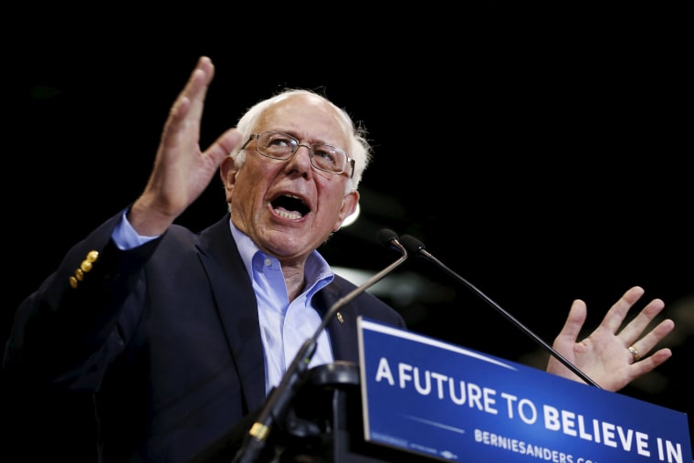 Image: Democratic U.S. presidential candidate Bernie Sanders speaks during a rally in Tampa, Florida