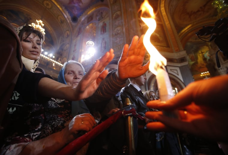 Image: Orthodox Easter celebrations in Moscow