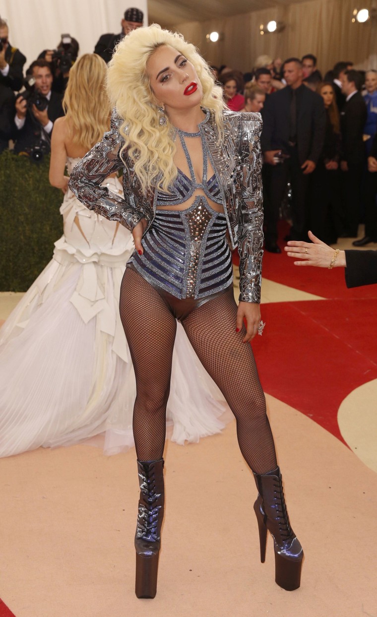 Image: Lady Gaga poses in her striking costume