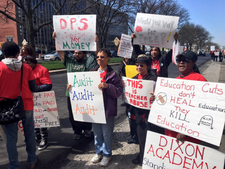 Image: Detroit Teacher protest