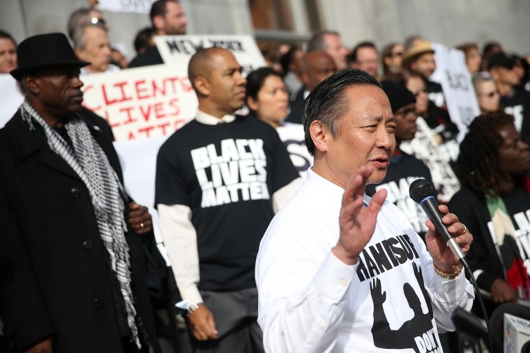 San Francisco Public Attorneys Hold "Hands Up, Don't Shoot" Demonstration