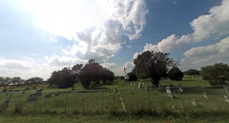 Google Street View of the San Domingo Cemetery in Normanna, Texas from 2009.