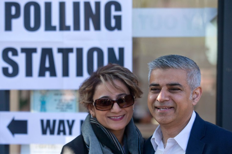 Image: Saadiya Khan and Sadiq Khan