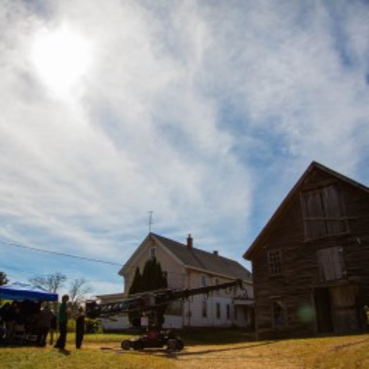 The abandoned house in Concord, New Hampshire, where Linda Bishop survived for four months on apples and melted snow.