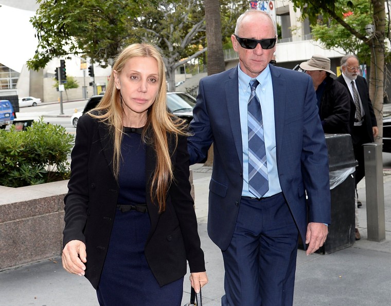 Image: Manuela Herzer, the former girlfriend of Sumner Redstone, heads back into court in Los Angeles