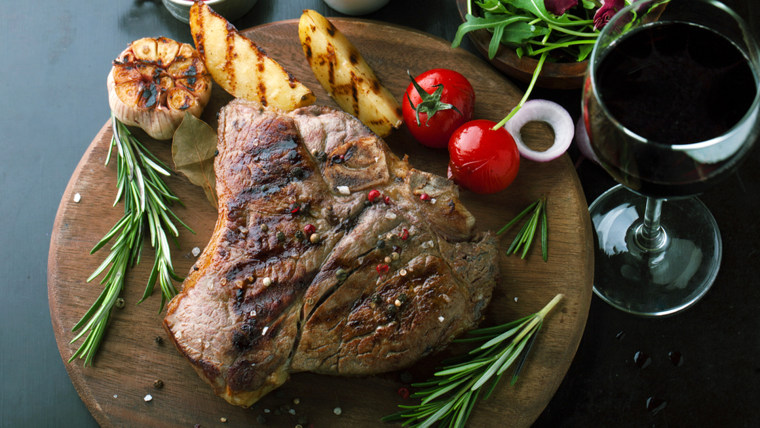 Cast-Iron Steak with Bourbon Sauce