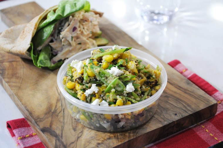 Chef Ryan Scott makes a snap pea, charred corn and quinoa salad that's perfect for summer picnicking