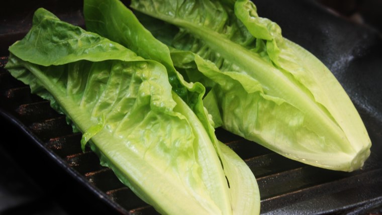 Grilled lettuce