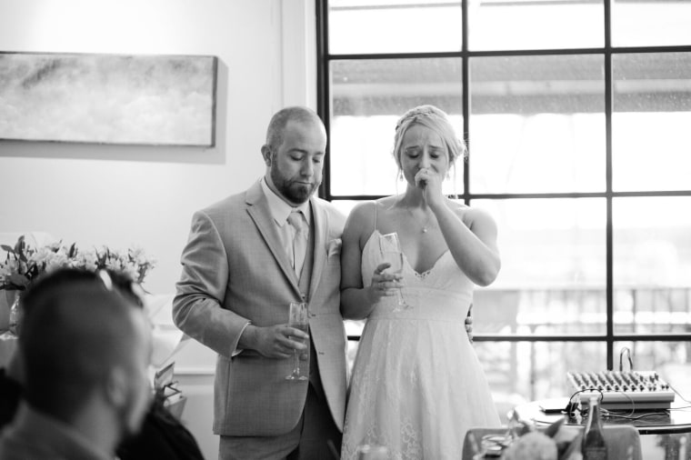 Brandon and Elise Phillippo at their wedding