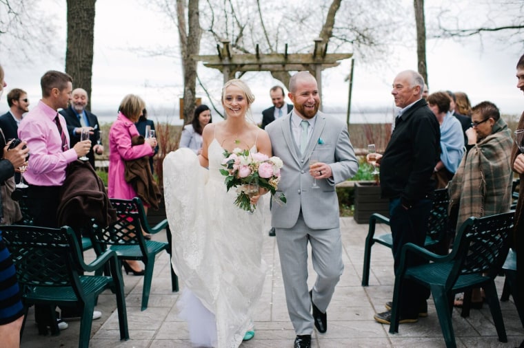 Brandon and Elise Phillippo, fort mcmurray wedding dress