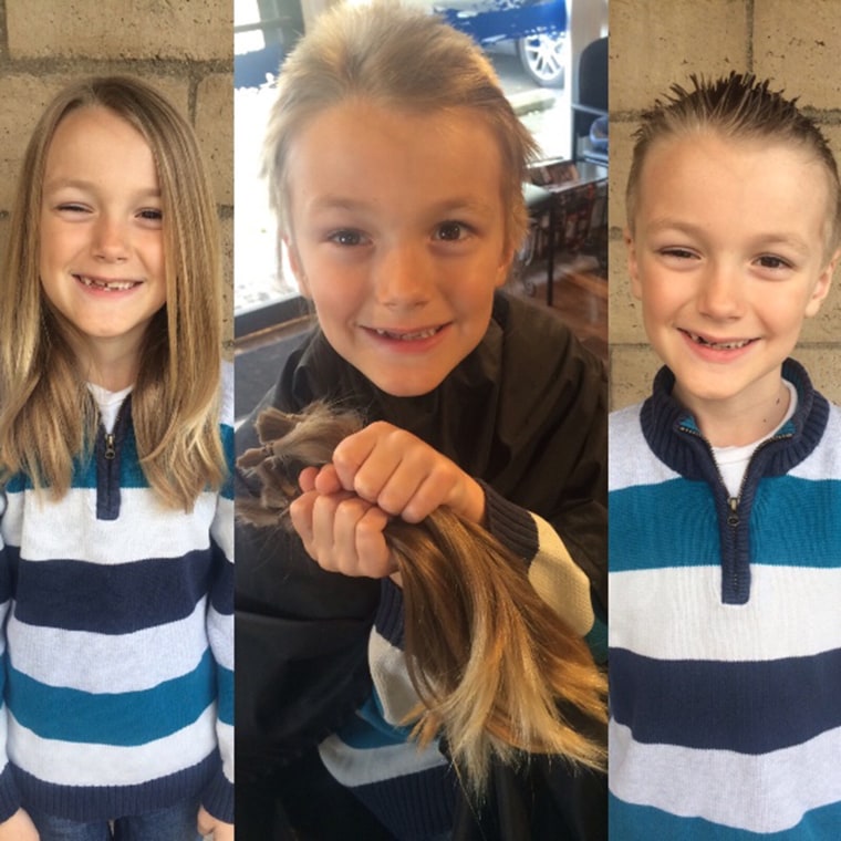 Children's hair donation clearance for cancer