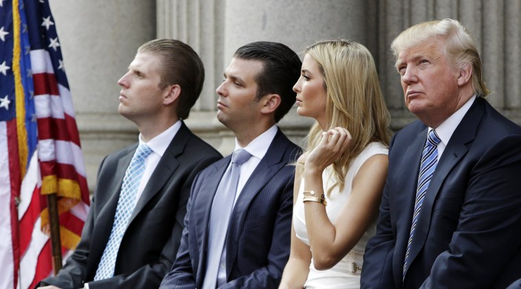 Image: Trump family attends ground breaking of new hotel in Washington