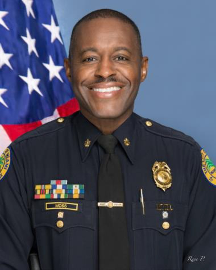 Miami Police Maj. Delrish Moss, new chief of the Ferguson, Missouri, Police Department.