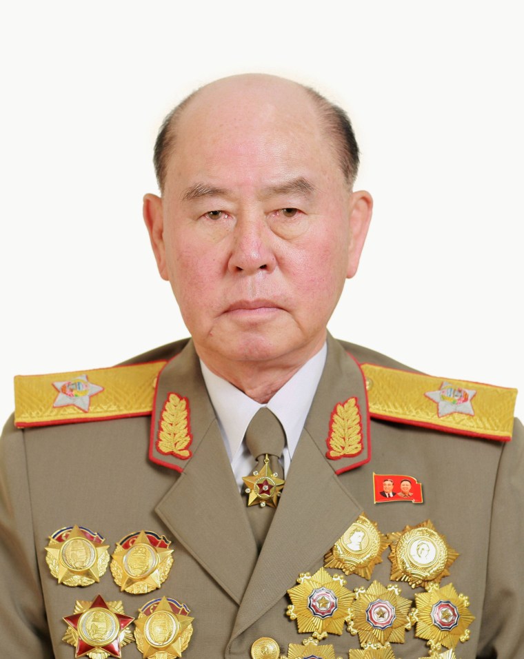 Image: Ri Myong Su, a member of the Political Bureau of the C. C., the WPK, is pictured in this KCNA handout photo