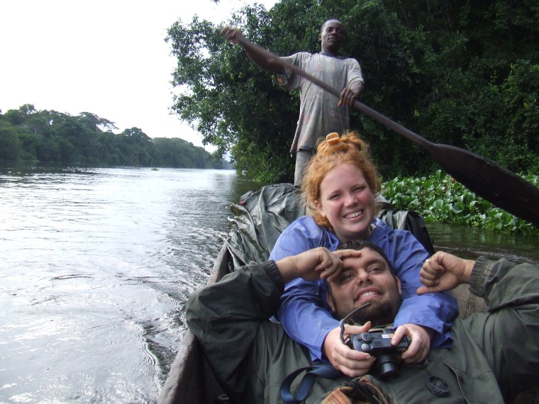 Adam Singh proposed marriage to Laura Darby while while helping her to recover from Malaria in the Democratic Republic of Congo. The two of them got married in New York shortly after they rescued the five baby chimpanzees.