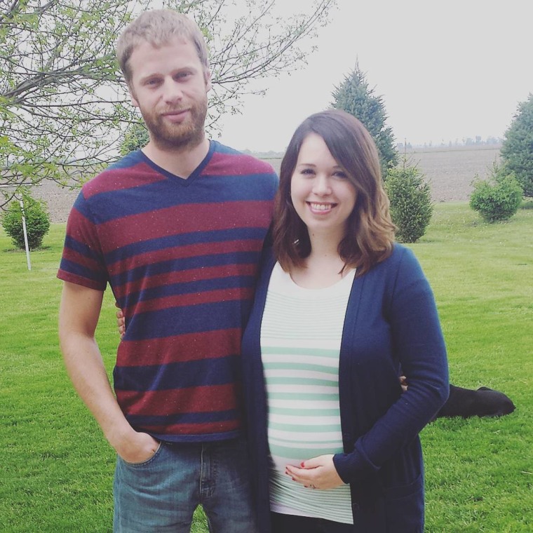 Macy and Tyler Rodeffer on Mother's Day earlier this month.