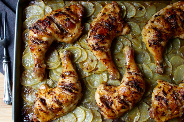 5-Ingredient Harissa Chicken with Potatoes