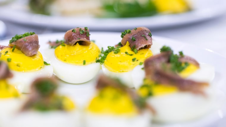 Seamus Mullen's superfood recipe for deviled eggs with anchovies and rosemary