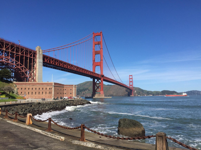 Golden Gate Bridge is a top landmark in the US