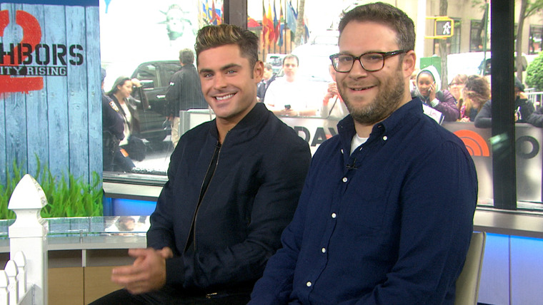 Zac Efron and Seth Rogen