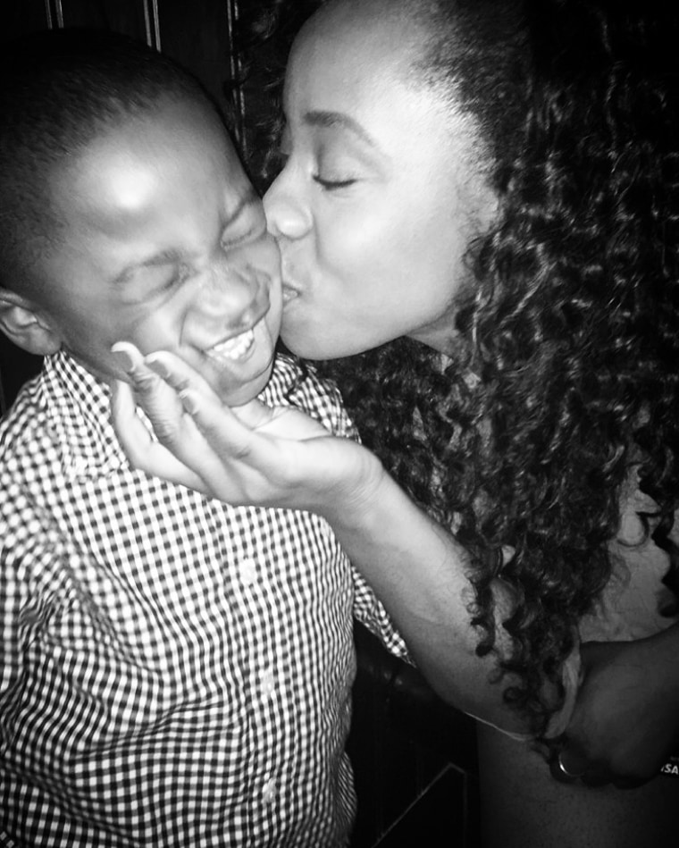 Jelina Sheppard with son Karter