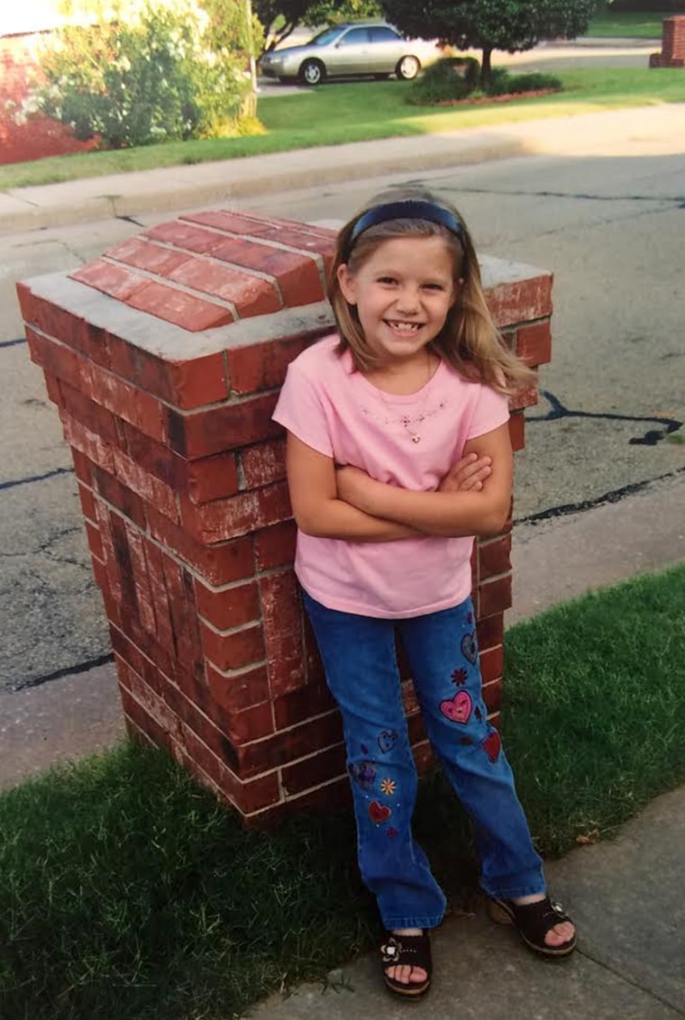 Madie Cardon at age 7 when she wrote the diary.