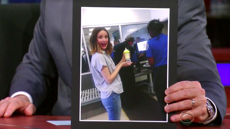 Rose Byrne of Steven Colbert