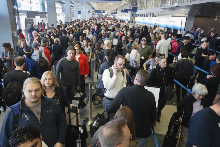 Image: *** BESTPIX *** As Long Lines In Airports Rise, TSA Struggles To Cut Waiting Times