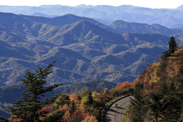 Image: The Blue Ridge Parkway near Asheville, N.C.