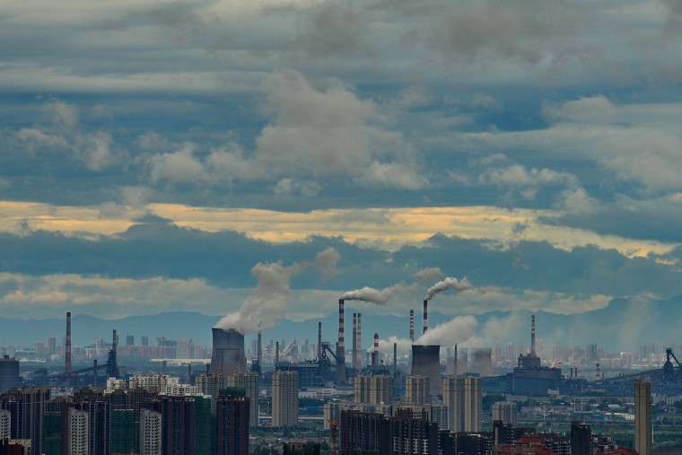 Image: A steel plant in Wuhan, China